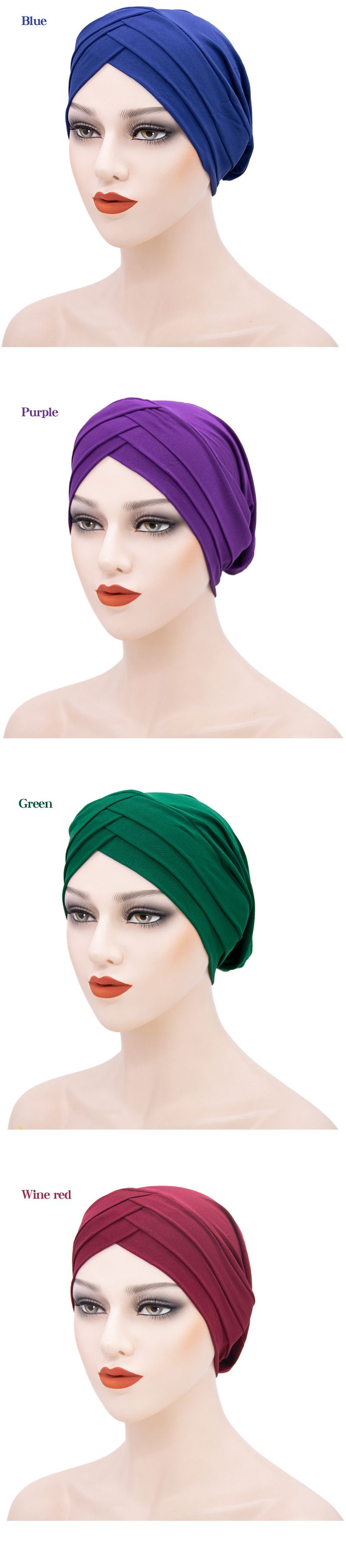 Fornitura transfrontaliera di cappelli con foulard musulmano. Nuovo foulard a tre falde in tinta unita. Vendita diretta in fabbrica di foulard musulmani._voghion.com