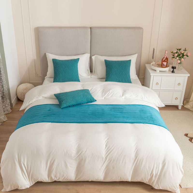 Nueva toalla de cama de terciopelo holandés con patrón de concha súper suave para hotel de alojamiento familiar_voghion.com