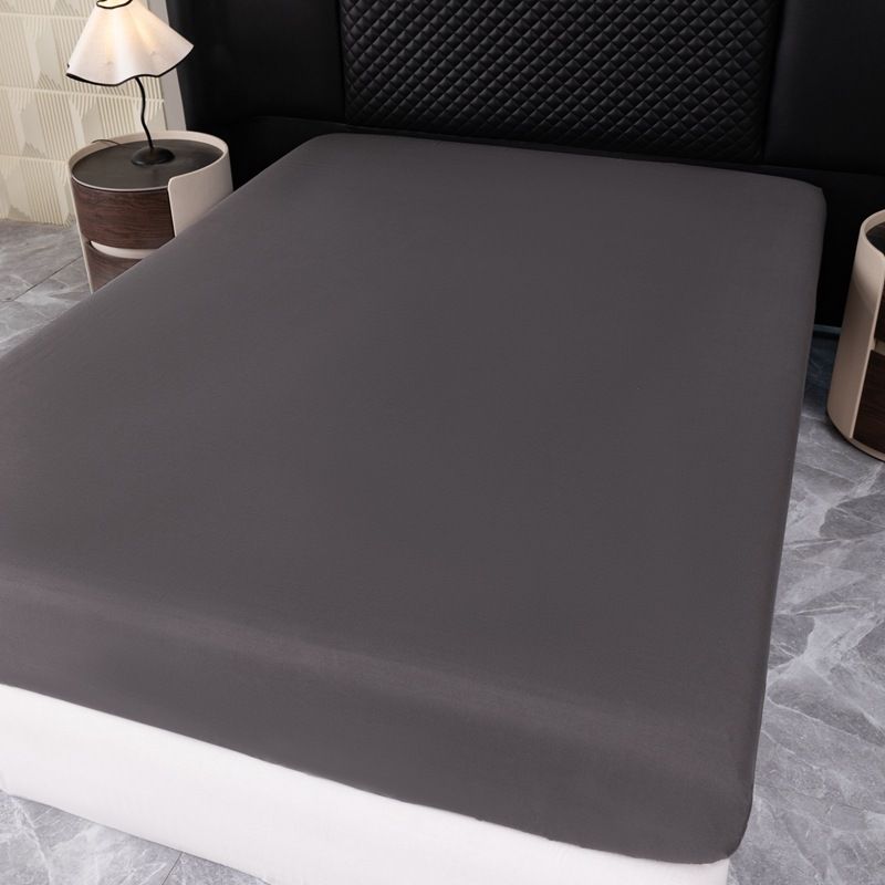 Solid Color Fitted Mattress Protector - Waterproof & Dustproof (Elastic Deep Pocket Hypoallergenic Breathable Fabric Universal Size)_voghion.com