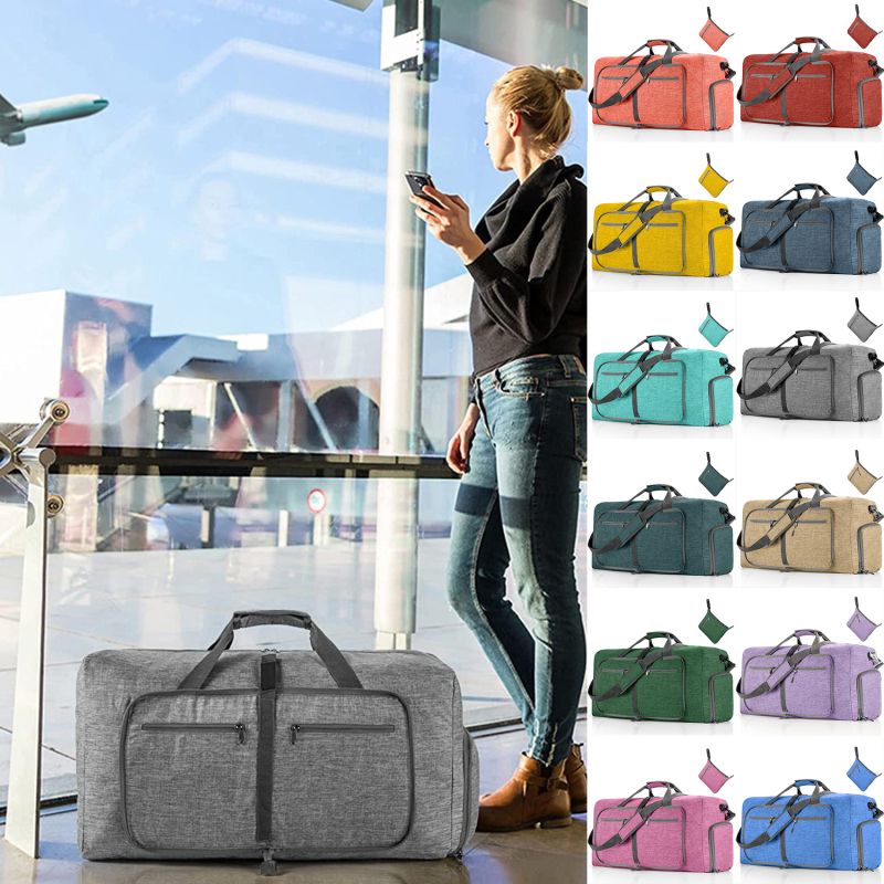 Large Capacity Duffel 85L Shoulder Sports Women Waterproof Oxford Foldable Big Travel Bag Men Fiess Lage Sac_voghion.com