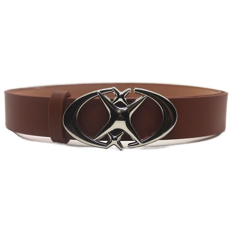 Punk Ledergürtel Gothic Mond Stern Design Y2k Y2k Gürtel Pu Leder Kreuz Decoratief Gürtel Manner Frauen_voghion.com