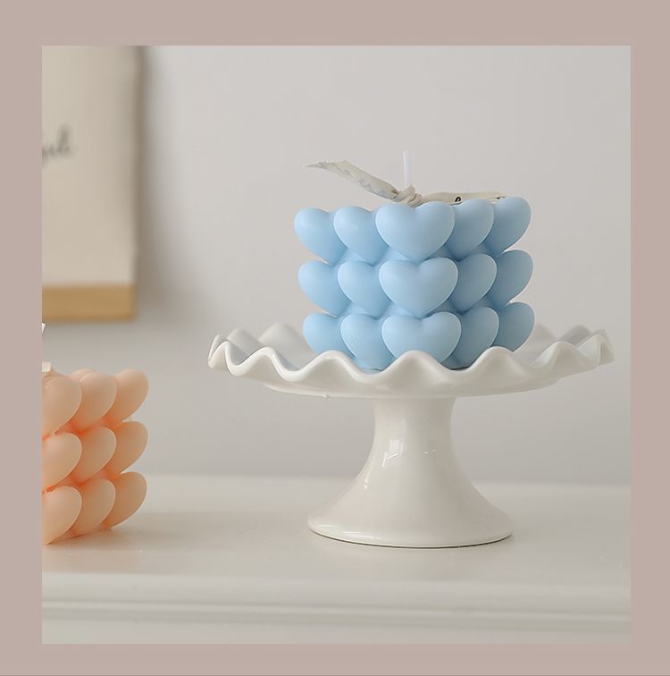 Heart Cube Aromatherapy Candle Creative Ins Style Internet Celebrity Incense Decoration Photo Studio Romantic Atmosphere_voghion.com