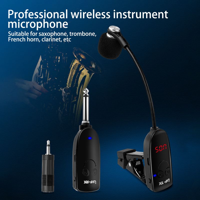 Sax Trumpet Trombone Special Wireless Microphone Instrument Pickup Amplifier Professional Recording nce Outdoor_voghion.com