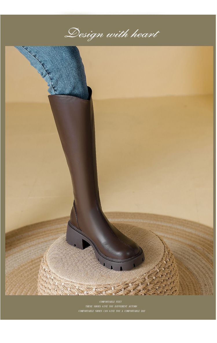 2024 Autumn new Martin fat wider long three-color 41-43 yards women's knee high bootss_voghion.com