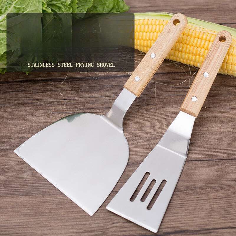 Edelstahl Kochen Inländischen Ei Kuchen Gebratene Austern Steak Grill Pfannkuchen Drehen Schaufel_voghion.com