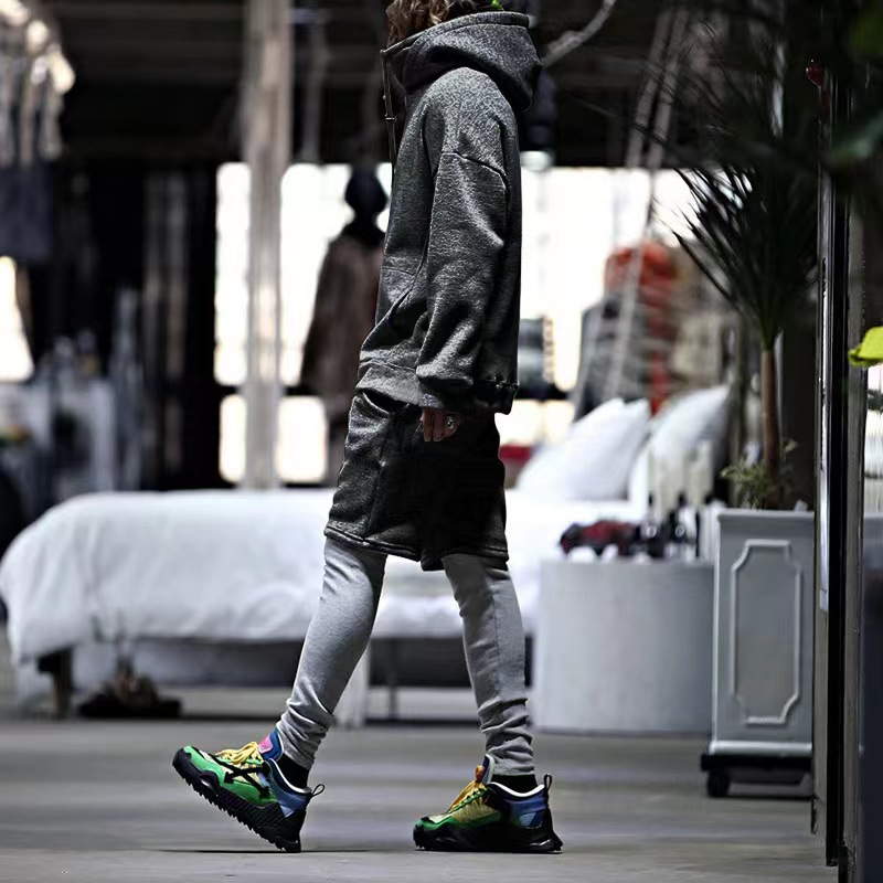 2024 neue Herrenmode Pullover Shorts Sport beiläufige lose zweiteilige Set_voghion.com