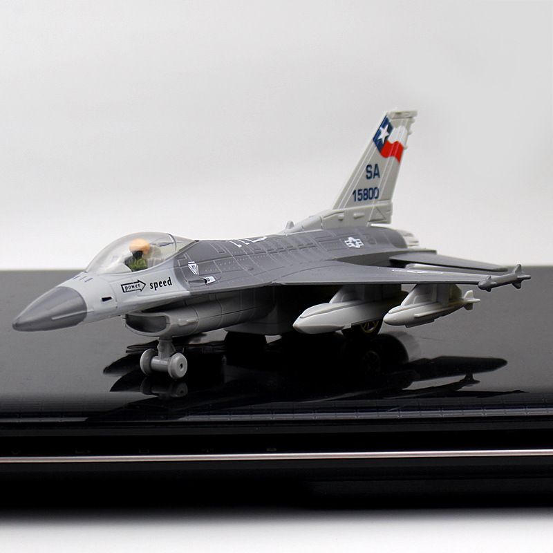 Mänguasjasulamist hävitaja F16 mudel, heli ja valgusega tagasi tõmmatav lennundussõjalennuki mudeli kaunistuskingitus_voghion.com