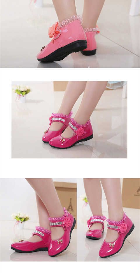 Scarpe singole in pelle da principessa per mamma e bambino, scarpe da ginnastica in pelle per studenti_voghion.com