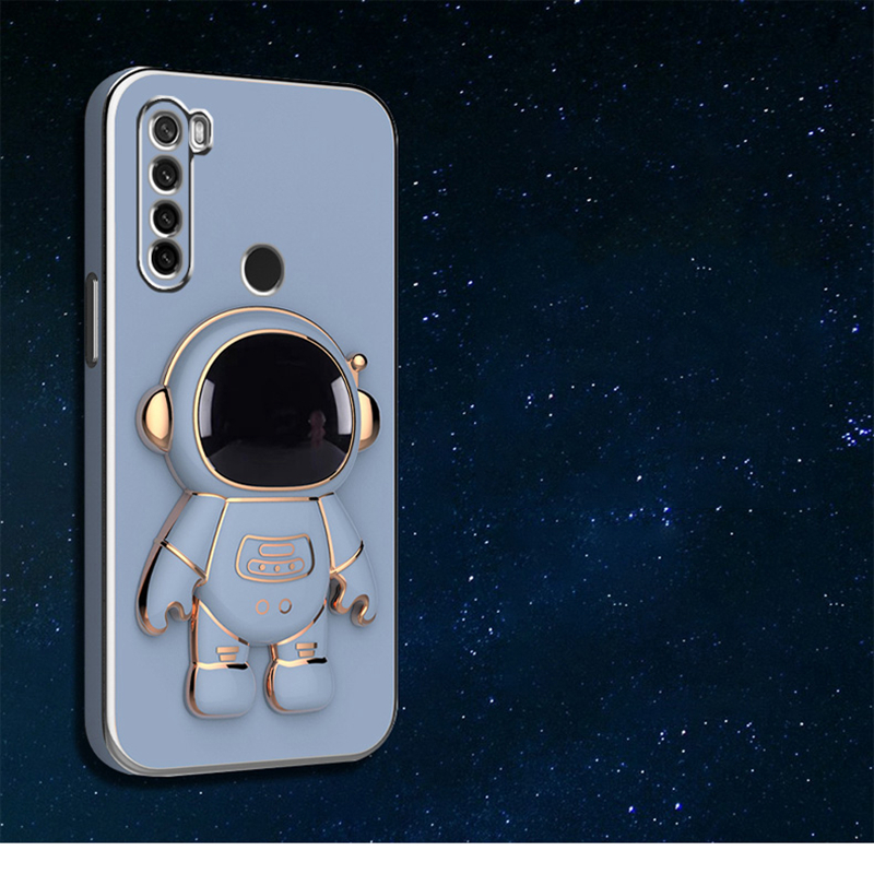 Astronot Braket Kaplama Telefon Tutucu Kılıf Xiaomi Redmi Note 8 Pro 8T 8A 2021 Stand Yumuşak Arka Kapak_voghion.com