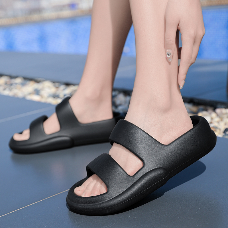 Pillow Slides Hausschuhe für Damen, leicht, dicke Sohle, modisch, für Zuhause, Schlafzimmer, Hausschuhe, Damen, lässig, für drinnen und draußen_voghion.com