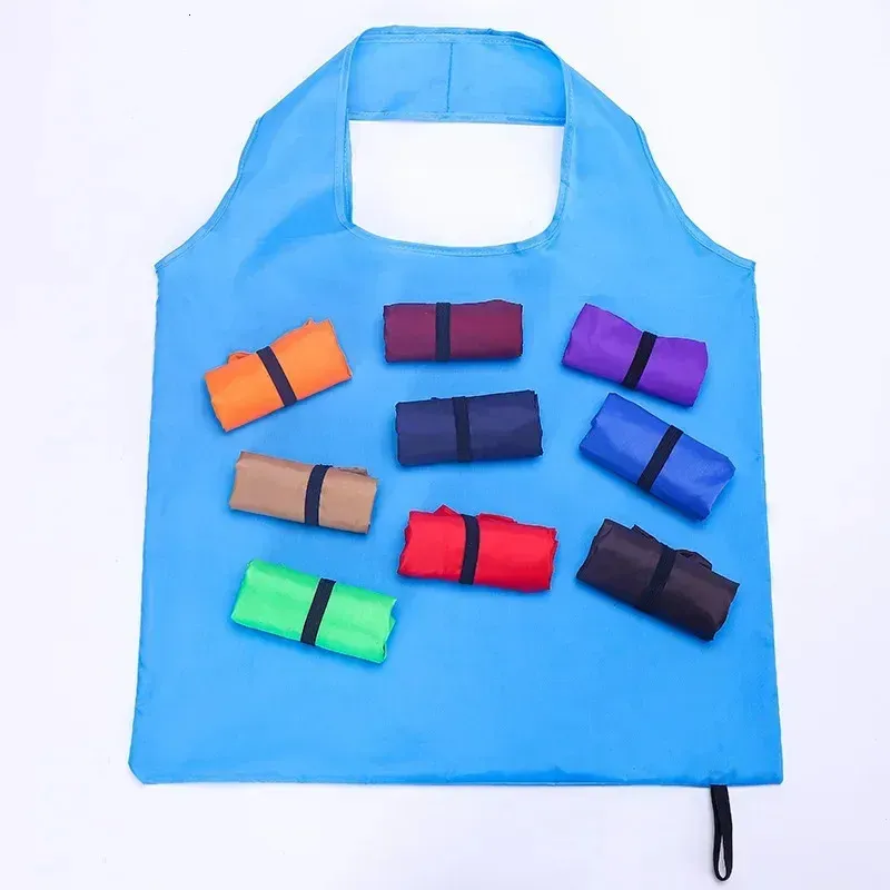 Borsa della spesa pieghevole, riutilizzabile, da viaggio, ecologica, monospalla, tinta unita, per supermercato_voghion.com