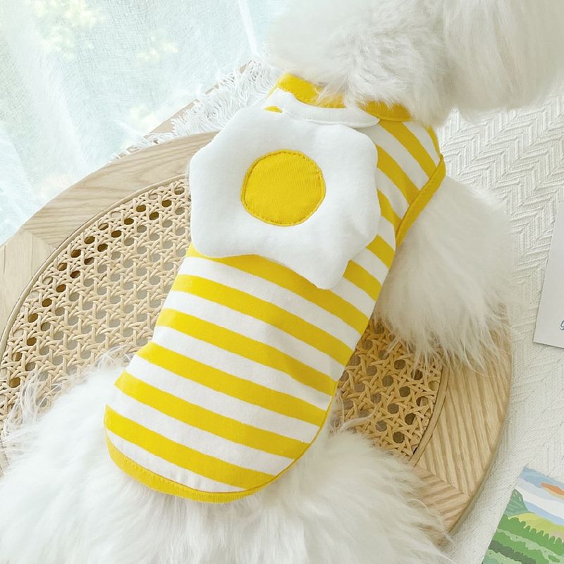 Poached Egg Vest Pet Clothes For Small Dogs Teddy Spring Summer Autumn_voghion.com