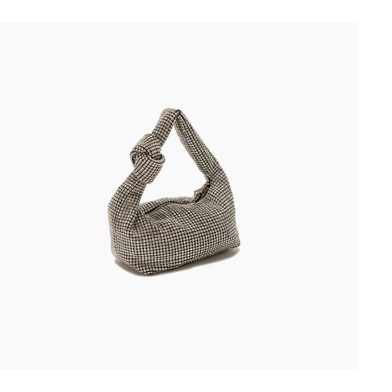 fall And Winter New Ladies Full Set Diamond Bucket Chain Handheld Crossbody Small Bag Fashionable Versatile Leisure Daily Personalized Exquisite_voghion.com