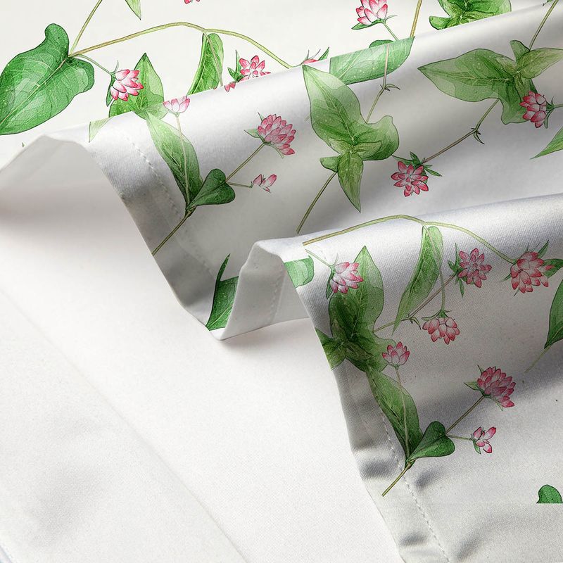 Premium 1.37m Silk-Satin Long Pillow - Dual Support For Couples & Families (Breathable Printed Design Hypoallergenic Luxury Bedding Accessory)_voghion.com