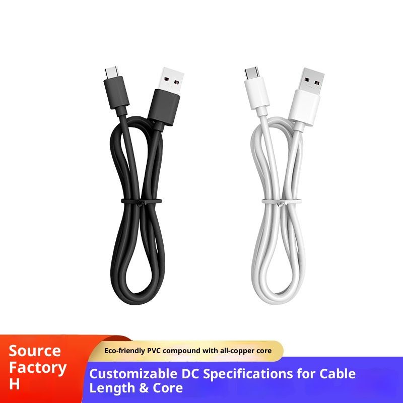 Digitex USB-auf-Typ-C-Schnellladekabel, kompatibel mit Handys, Luftbefeuchtern, Füllleuchten und Datenkabeln_voghion.com