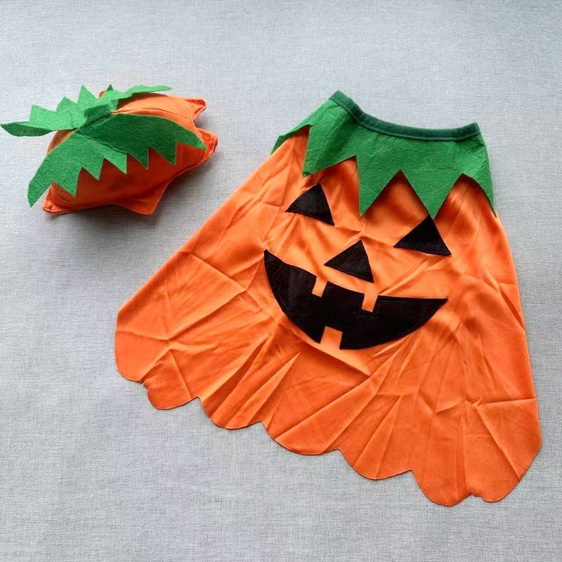 Costume divertente per feste di Halloween per animali domestici, mantello per cani di grossa taglia, cappello a forma di zucca, vestiti per gatti_voghion.com