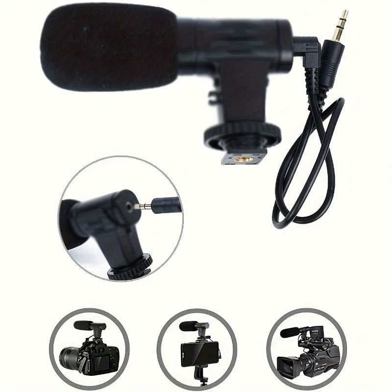 Draagbare live-uitzendset met led-verlichting, statief, microfoon - basismontage, op batterijen, PP-materiaal_voghion.com