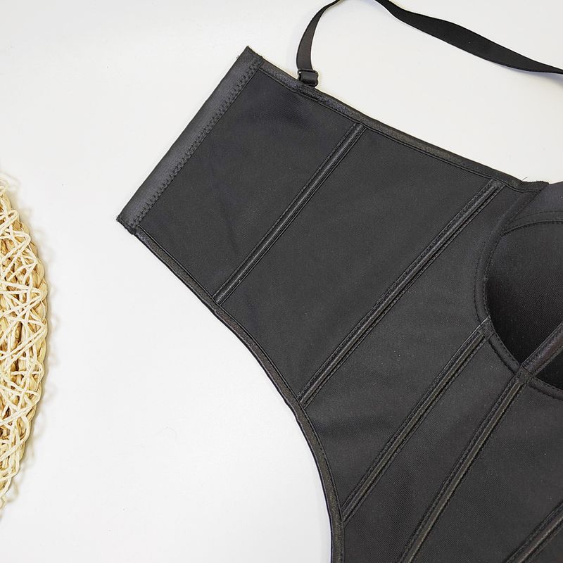 Europäeschen an amerikanesche Street Style onregelméissege Fëschgrat-BH Bannendran Uewerflächenträger weibleche Kierper verengt schéint Réck Tube Top_voghion.com