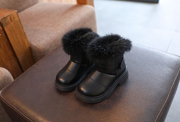 Kinder Mädchen Warme Baumwollstiefel Weiche Sohle Schneestiefeletten Kleinkind Winterschuh für Mädchen atos Niña Botas_voghion.com