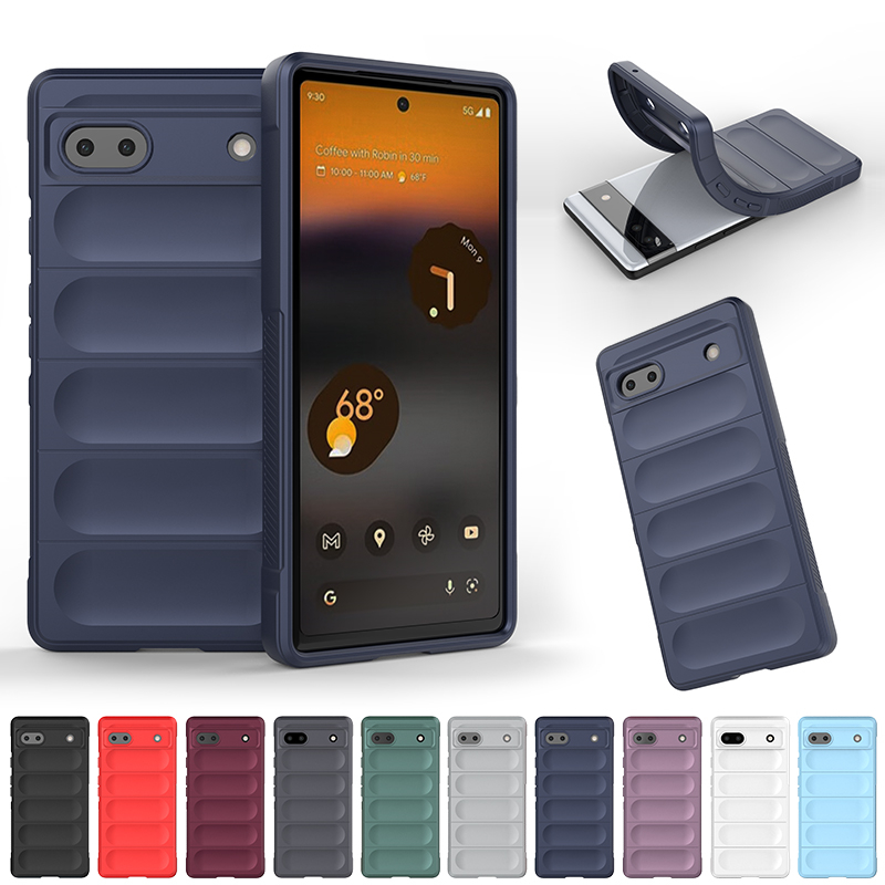 Voor Google Pixel 7 Pro 7A 6A Case Robuuste Bumper Zachte Siliconen TPU Schokbestendig Telefoon Case Voor Google Pixel 6a 6 EEN Back Cover_voghion.com