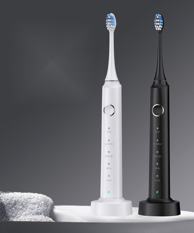 Bürstenköpfe Sonic Electric Inductive Charging Soft Hair Tragbare Zahnbürste für Erwachsene Geschenk Smart Zahnbürste_voghion.com