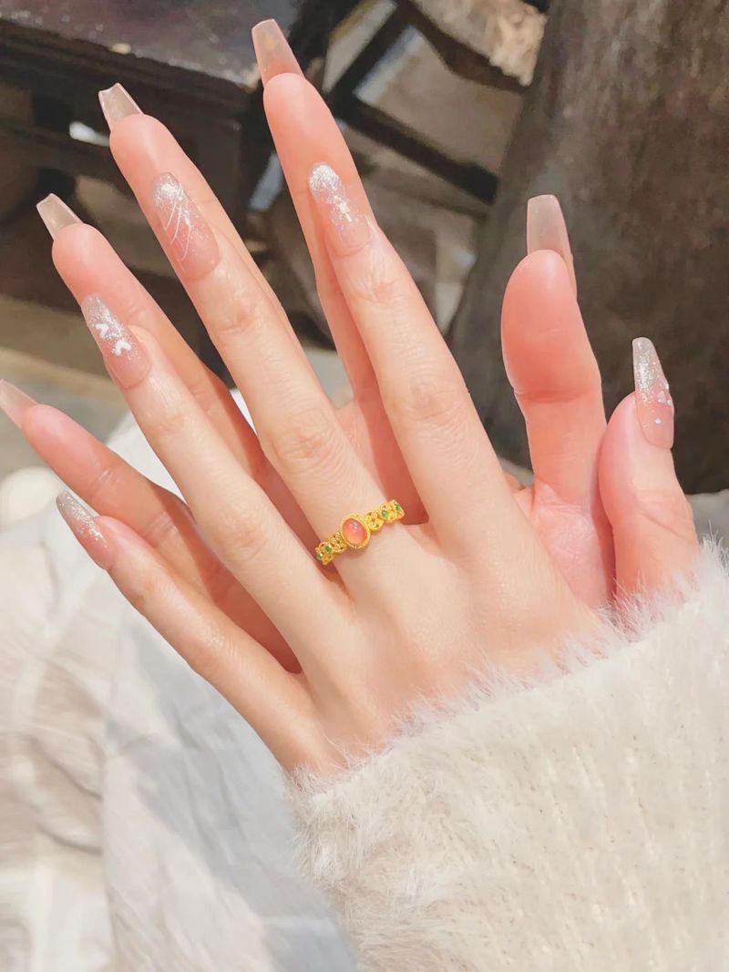 Sha Jin Filigold Phoenix Hua Xiao Furong Kleine Paleismus Ring Goud Winkel Zelfde Stijl Paleis Stijl Levende Mond Ring Armband_voghion.com