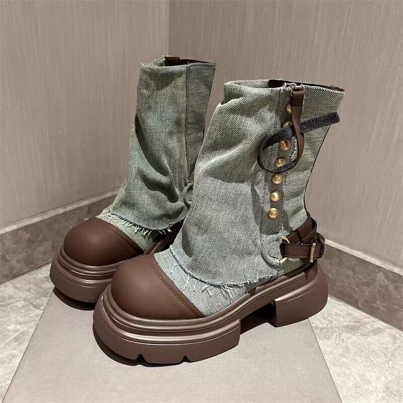 Bottes de cowboy à muffins de niche Bottines tendance_voghion.com