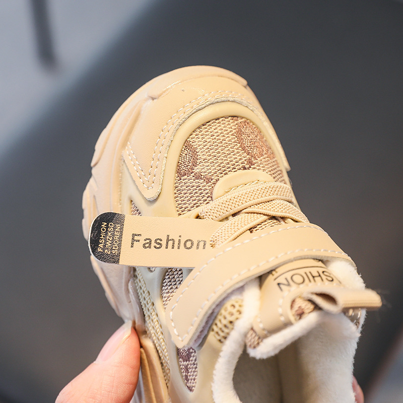 Baby-Wanderschuhe, Winter-Kindersportschuhe, Plüsch-Baumwollschuhe, Kinderschuhe, 3-jähriges Baby mit weicher Sohle_voghion.com