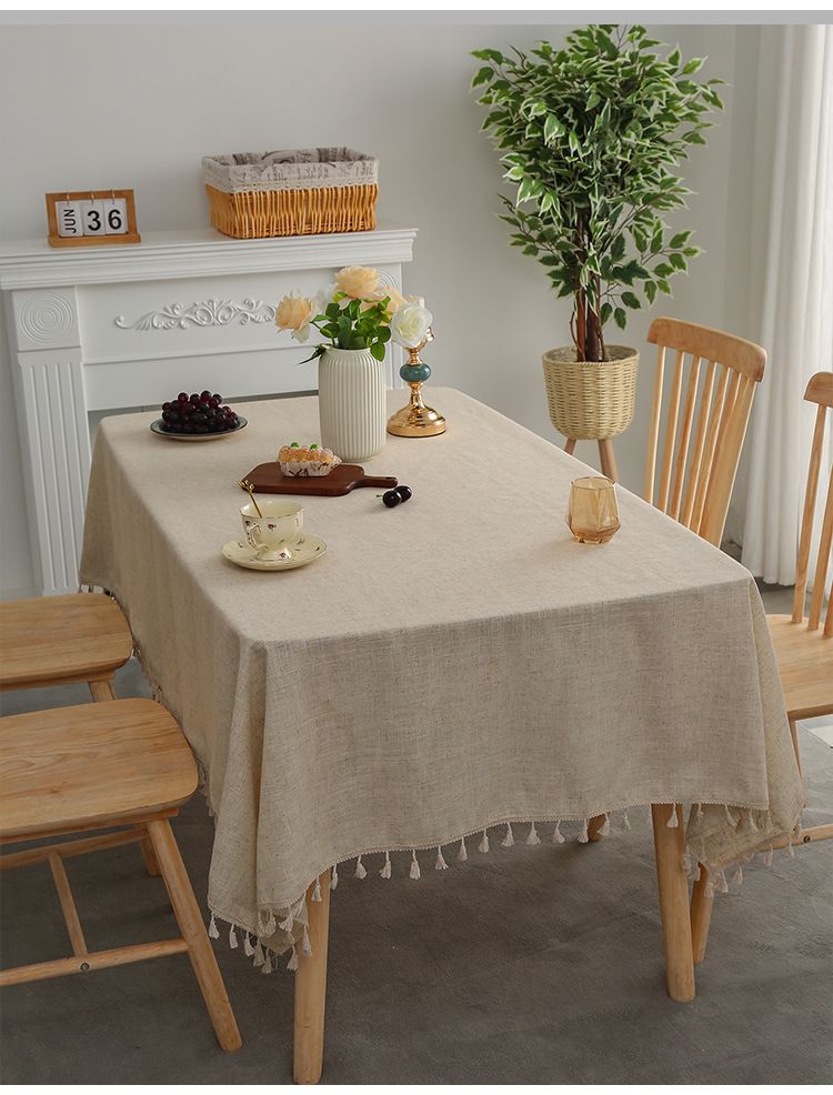 Tovaglia moderna in poliestere – Copritavolo rettangolare con stampa geometrica e animale per sala da pranzo, tavolino da caffè – Resistente all'olio e al calore, decorazione lavabile_voghion.com