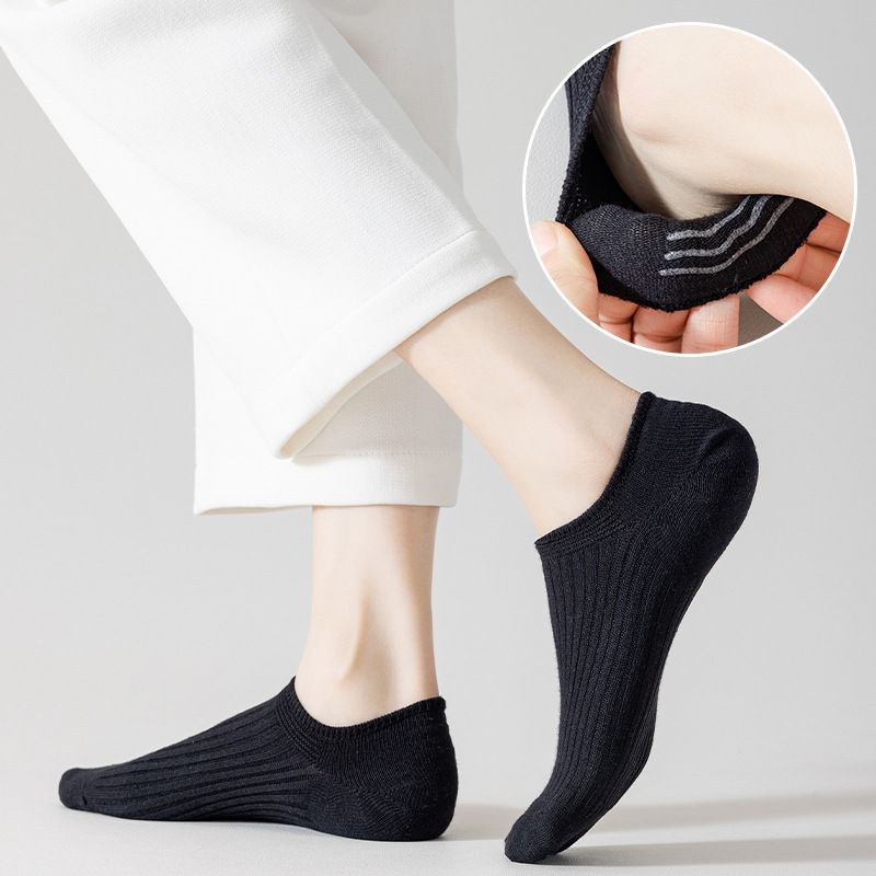 4 Pair Women Cotton Ankle Socks Low Cut No Show Casual Non Slip Ladies Invisible Sock_voghion.com