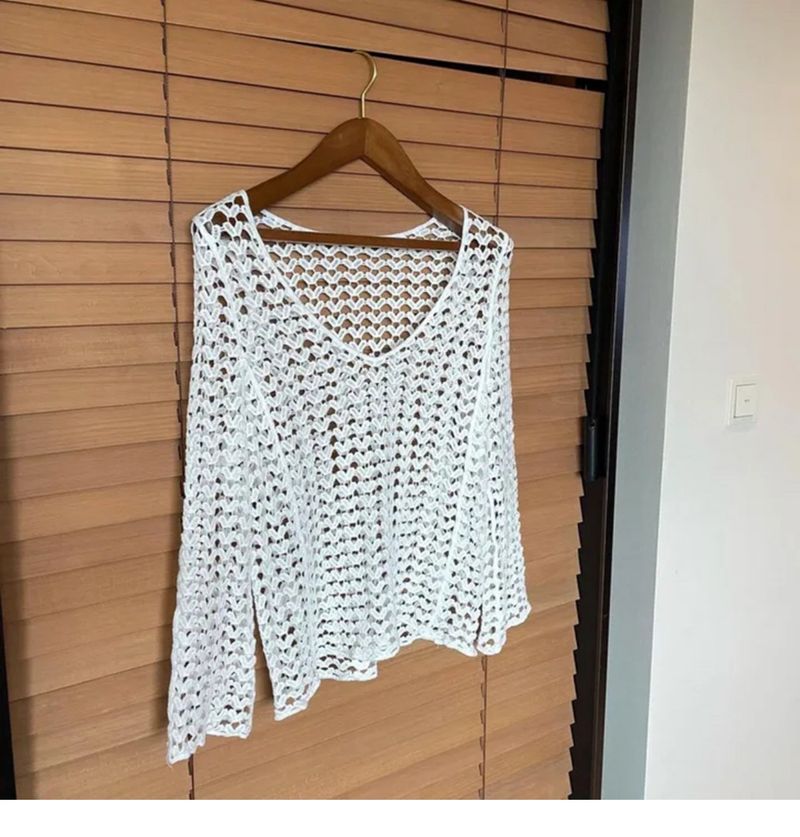 Maillot de bain cache-maillot de bain pour vacances européennes et américaines, pull ample, jupe de plage mi-longue, soleil_voghion.com