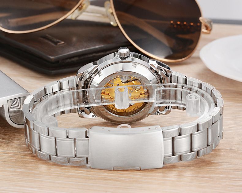 New Fashion Trend Men's Double sided Hollow Fully Automatic Mechanical Watch_voghion.com