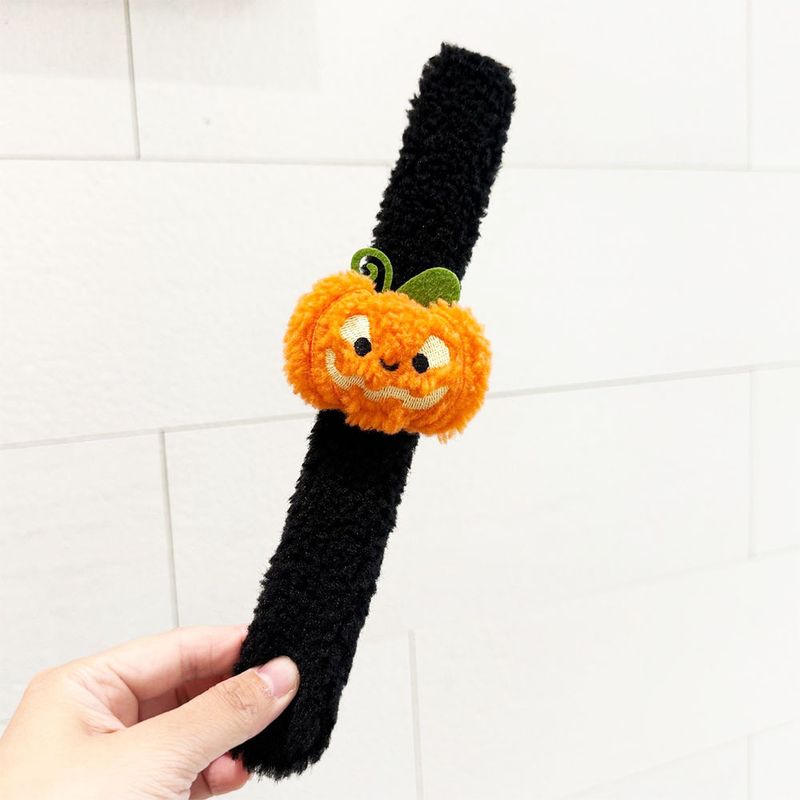 Braccialetto di peluche per Halloween - Anello elastico per feste, accessorio per bambini, simpatico giocattolo per bambole_voghion.com
