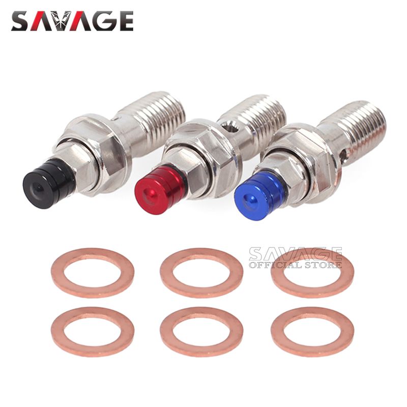 Motorrad Caliper Banjo Bolt Air Bleed Edelstol Brems Cyder Ueleg Schlauch Schrauwen Nippel Cap Stëbs_voghion.com