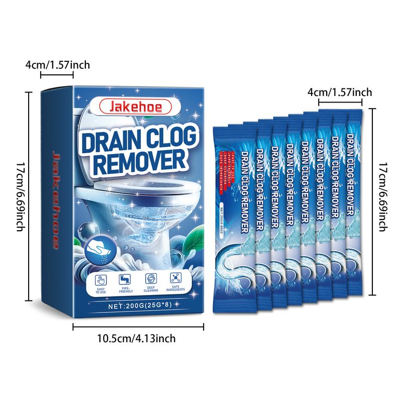 Jakehoe Pipe Dredging Powder, Toilet Pipe Toilet Floor Drain Kitchen Drain Clogged Dredging Powder_voghion.com