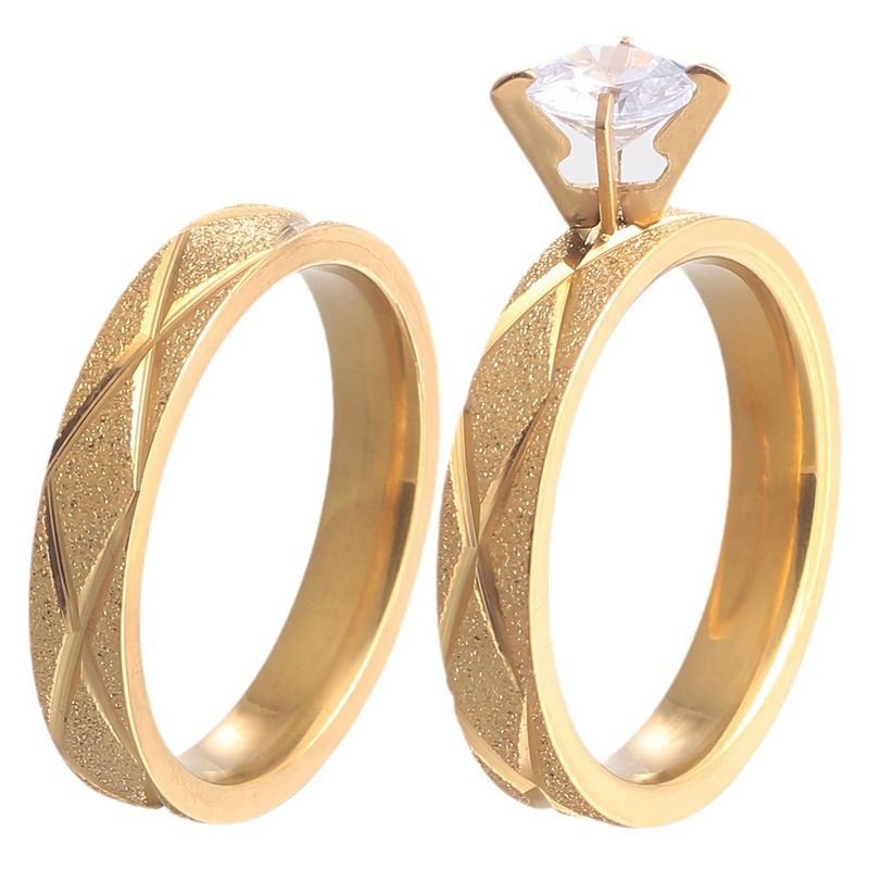 Anello da uomo in acciaio al titanio con diamanti, in oro opaco e zircone inossidabile, gioiello da donna_voghion.com