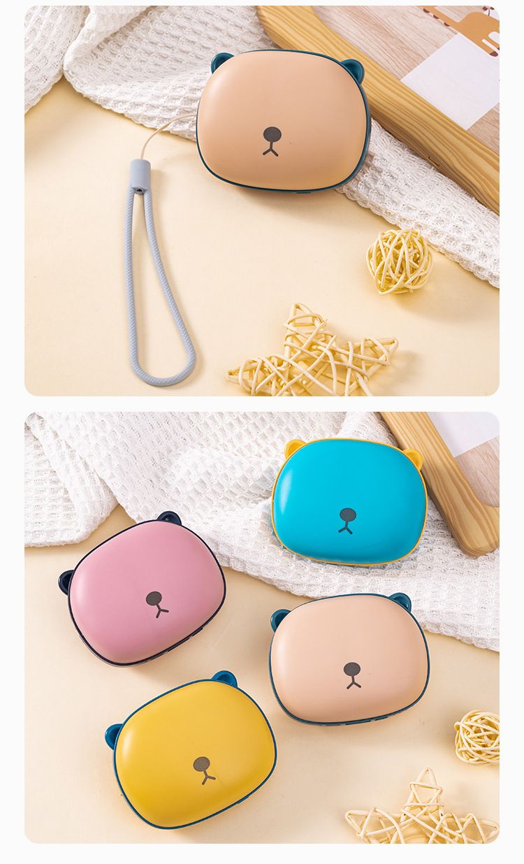 Mini scaldamani ricaricabile tramite USB - Cuscinetto riscaldante morbido portatile con batteria integrata (giallo limone, beige classico, rosa cannella, blu oceano)_voghion.com