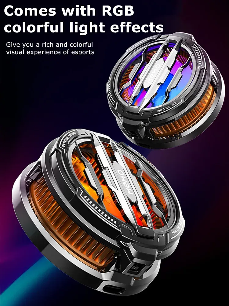 MEMO CX07 Mobile Phone Magnetic/Back-clip Semiconductor Type-C System Cooling Fan Radiator For IOS IPhone Android Cool_voghion.com