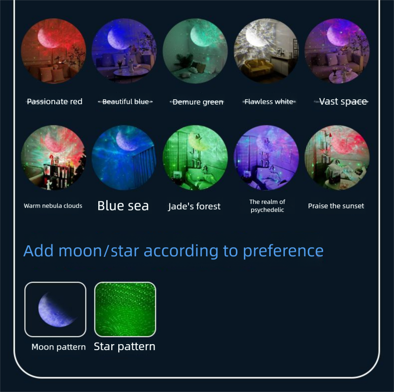 New High-Definition Astronaut Lamp Projector Starry Sky Living Room Bedroom Ceiling Decoration Music Atmosphere Ni_voghion.com