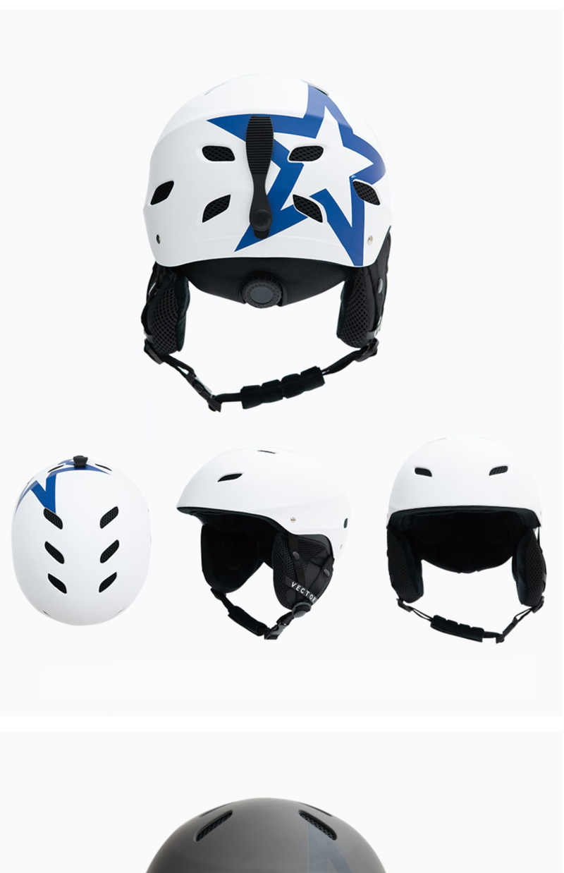 VECTOR Ski Women, Breathable Anti Collision Skiing Equipment For Adults, Men's Protective And Warm Snow Helmet_voghion.com