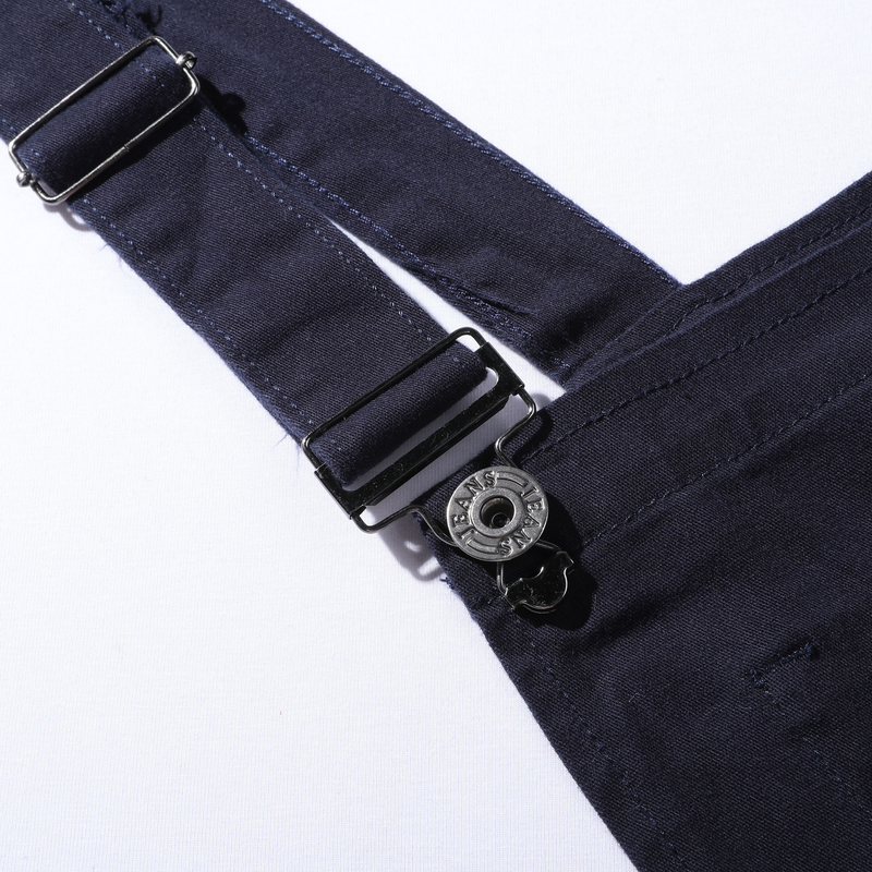 New denim overalls slim fit men's trousers overalls_voghion.com
