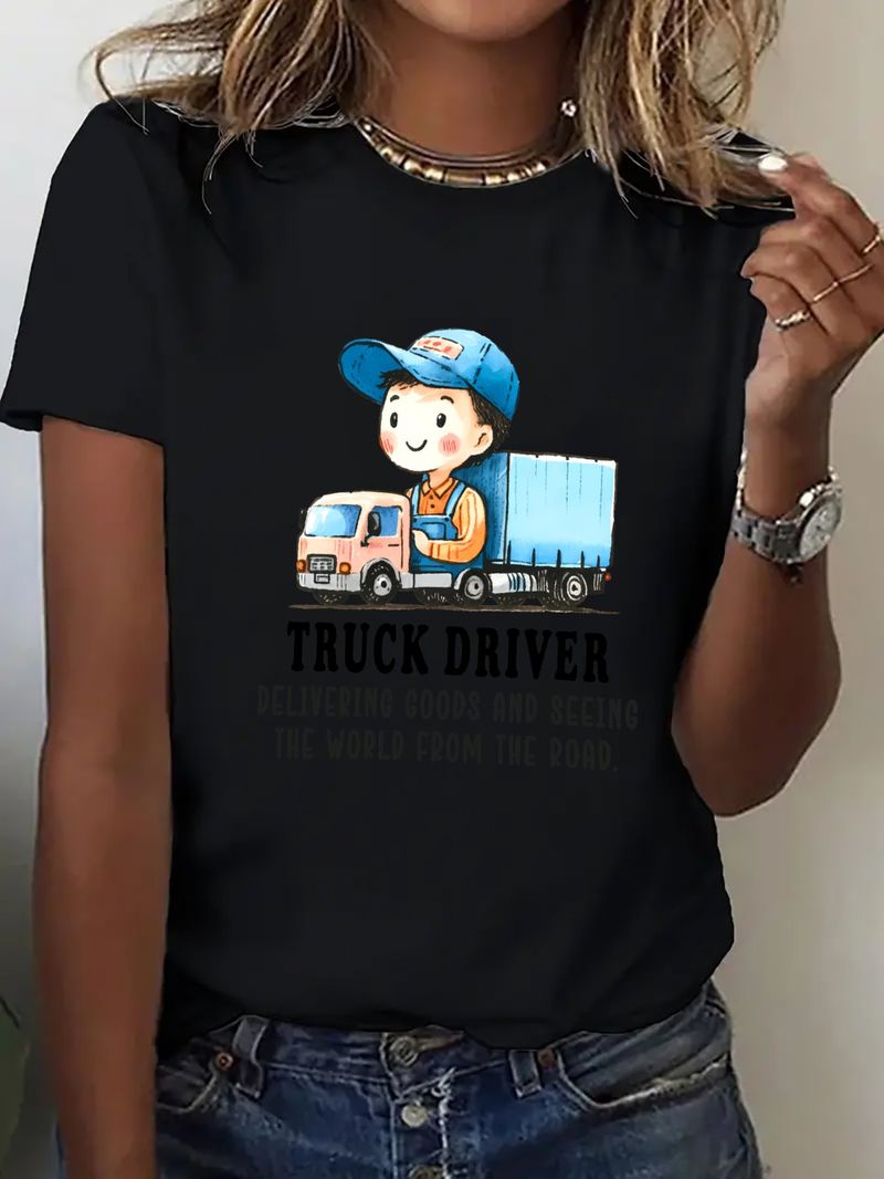 Frühling und Sommer neue Damenmode aus Europa und Amerika, lockere Oberteile, bedruckte Damen-T-Shirts_voghion.com