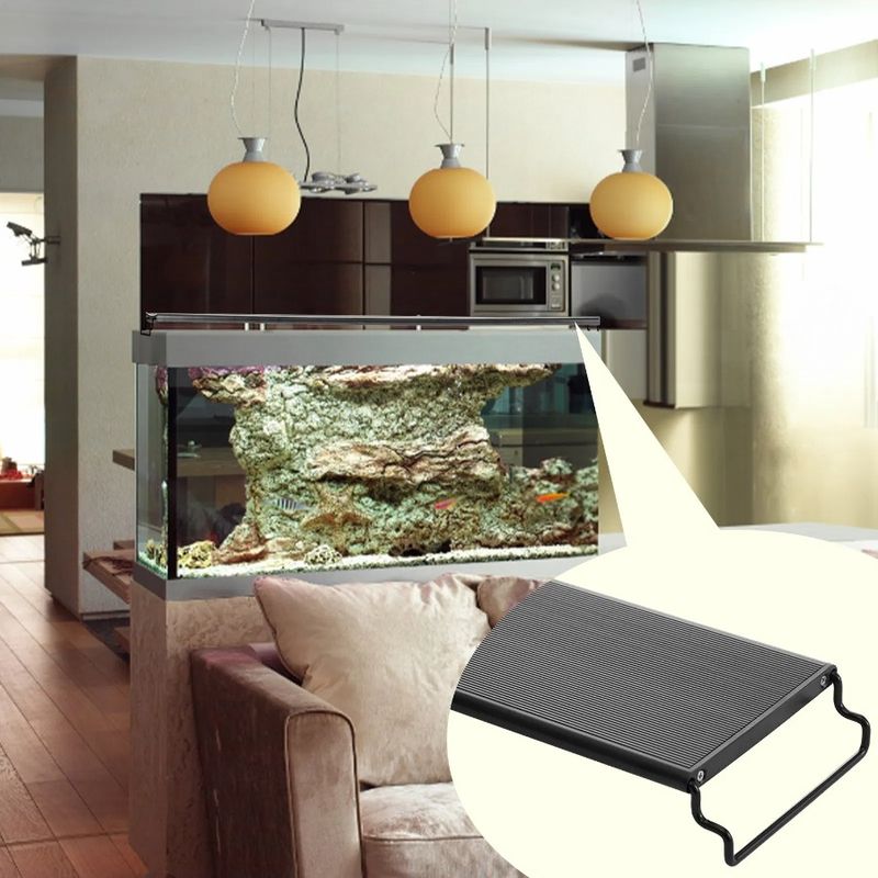 Aquarium Tank LCD Spectrum Monitor Full Alu With Light 14W With 24 And Natural Light Mode - Timer Brightness Adjustable Fish 7_voghion.com