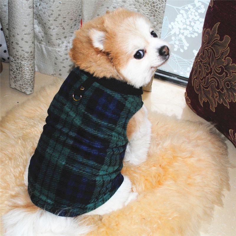 Abbigliamento per animali domestici diretto dalla fabbrica, per cani, autunno e inverno, in pile polare, fibbia di trazione, 27 colori brevettati, saranno oggetto di indagine_voghion.com