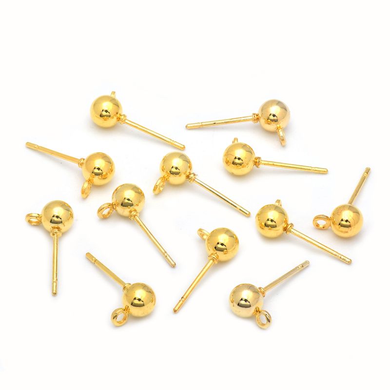 Orecchini Jin Kang Nai Xin, perline, 3/4/5 mm, anello 1,5 mm, 50 pezzi_voghion.com