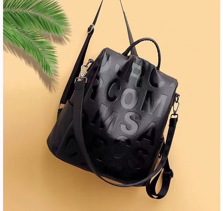 Borsa a tracolla da donna in pelle bovina, alla moda e antifurto, per pendolari, business casual, Hundred_voghion.com