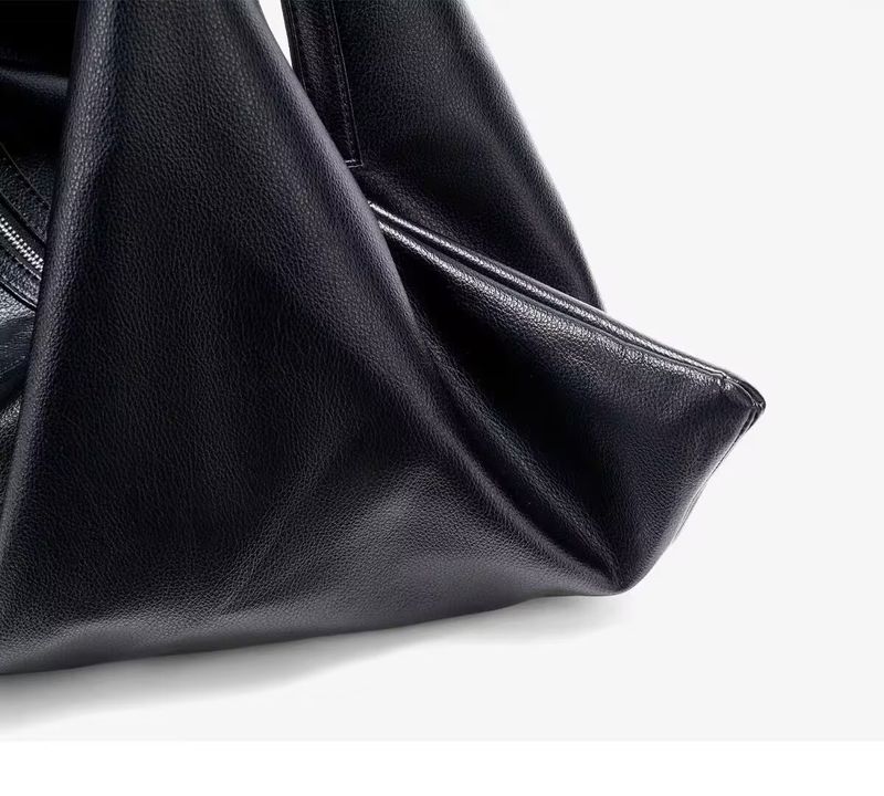 Stile pigro di alta qualità, semplice, a tracolla, grande capacità, sotto le ascelle, in morbida pelle, alla moda, croissant 2025, primavera estate, nuova moda, versatile per il tempo libero_voghion.com