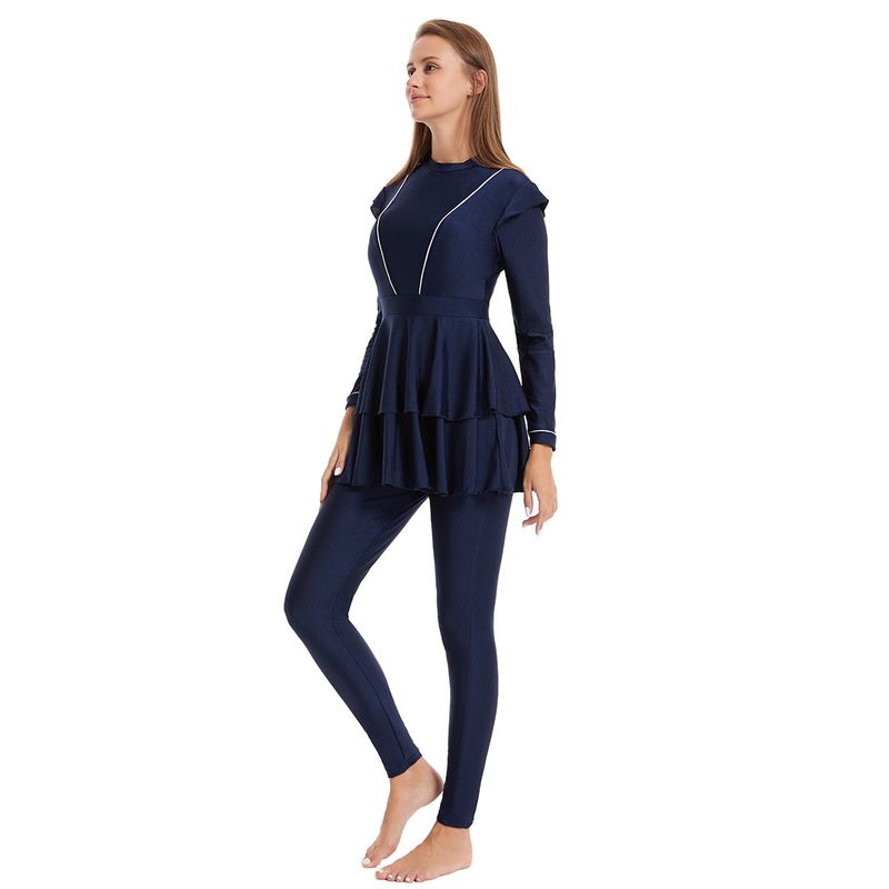 Muslim Swimwear Swimsuit Conservative Swimsuit Dress-style Sunscreen Hot Spring_voghion.com