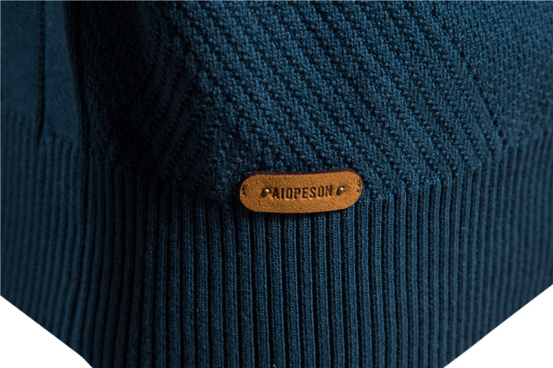 AIOPESON Argyle Solid Color Cardigan Men Casual Quality Zipper Cotton Winter Mens Sweaters Fashion Basic Cardigans For Men_voghion.com