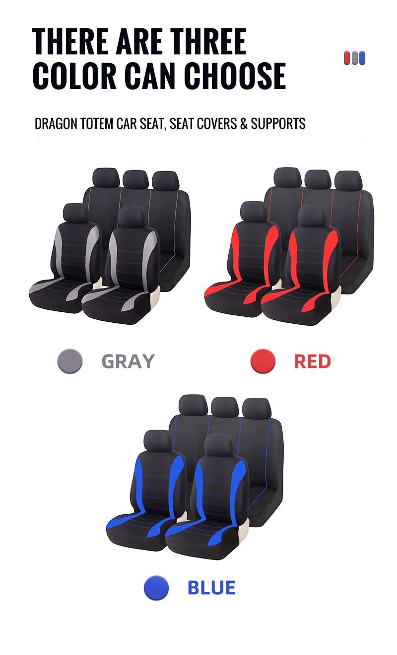 Set da 5 pezzi, universale, adatto alla maggior parte delle auto, antimacchia, coprisedili alla moda, protezione dei sedili_voghion.com